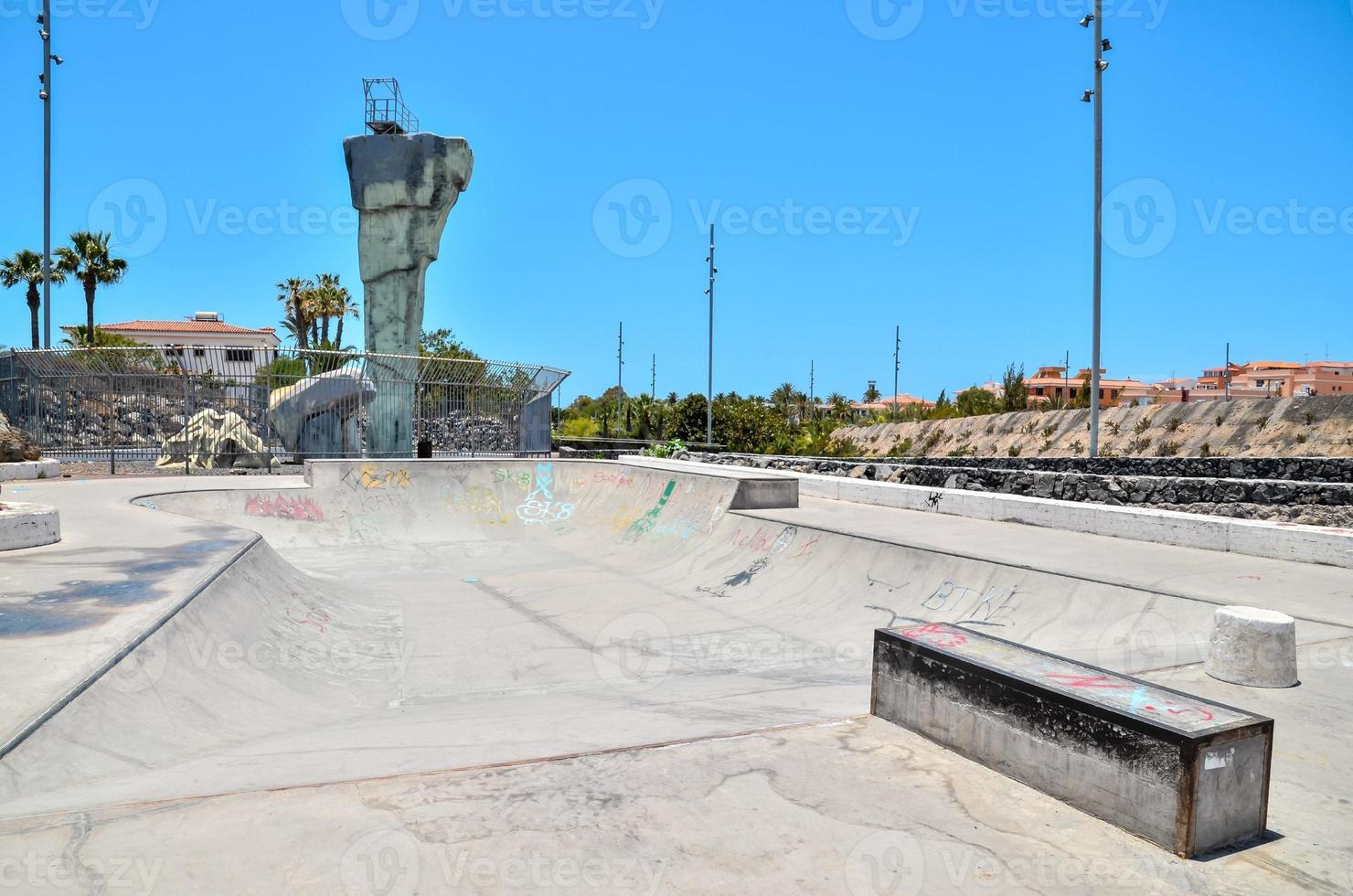 Concrete skate park photo