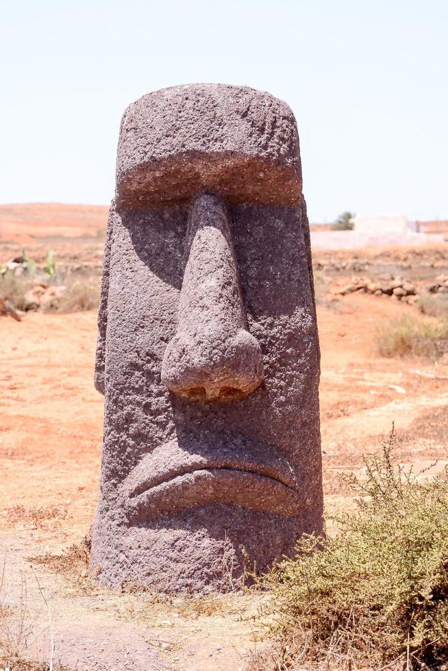 Moai sculpture - Spain 2022 photo