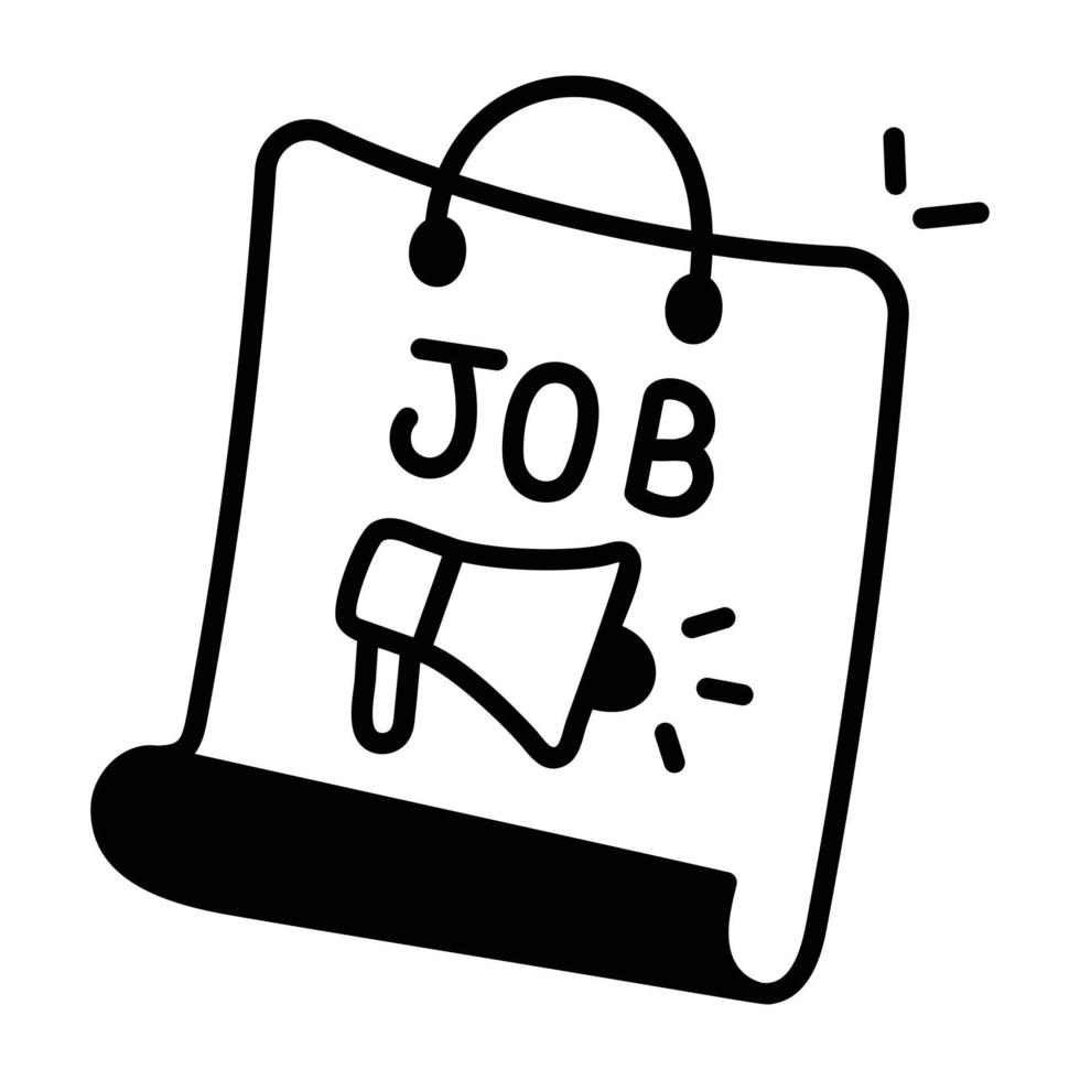 Trendy Job Announcement vector