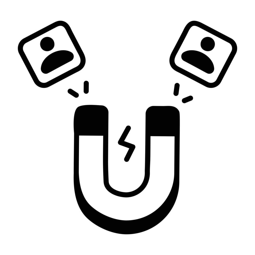 Trendy Employee Attraction vector