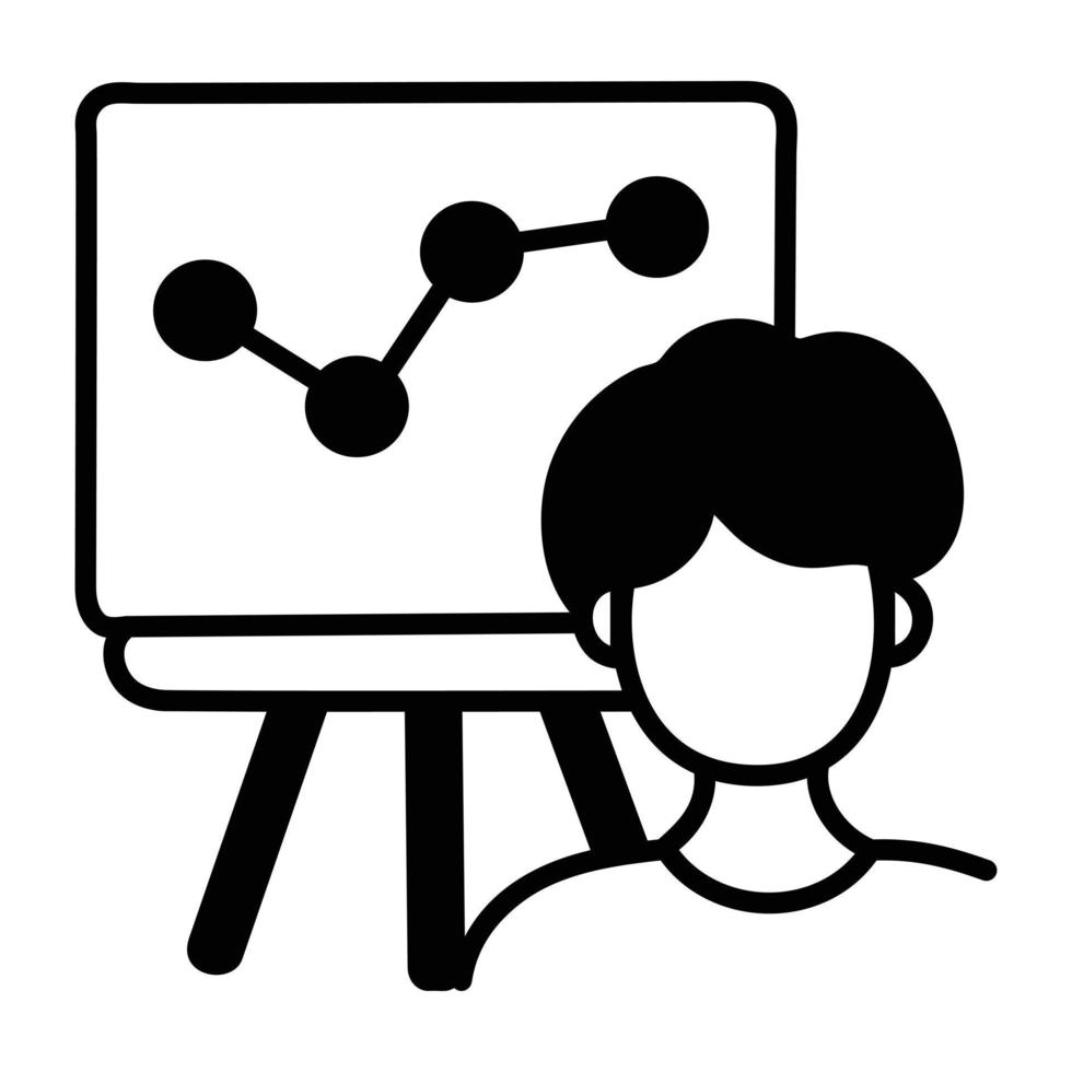 Trendy Employee Analysis vector