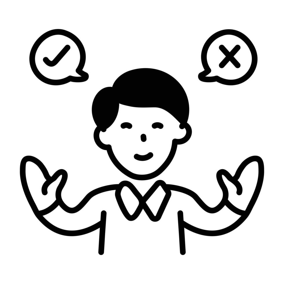 Trendy Business Decision vector