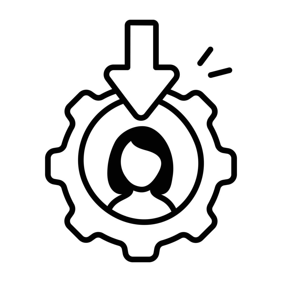 Trendy Employee Demotion vector