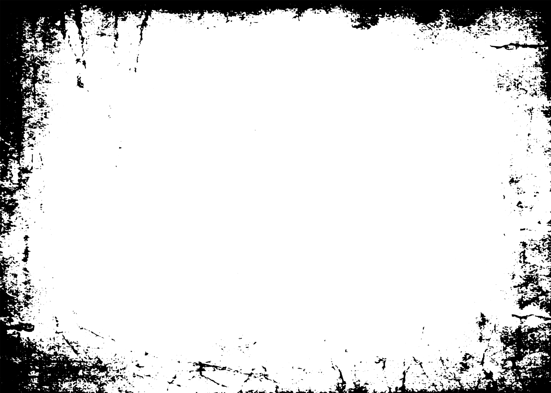 Grunge border texture background. Abstract frame overlay. PNG graphic