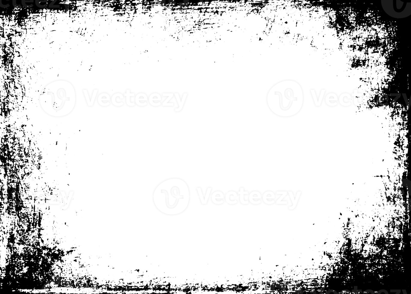 grunge frontière texture Contexte. abstrait Cadre recouvrir. png graphique illustration avec transparent Contexte.