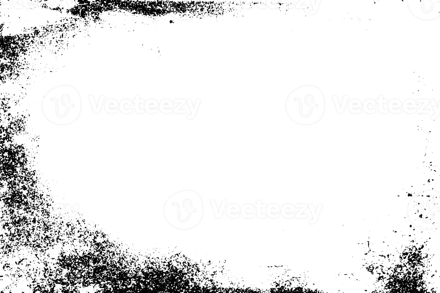 Rustic grunge texture with grain and stains. Abstract noise background. PNG graphic illustration with transparent background.