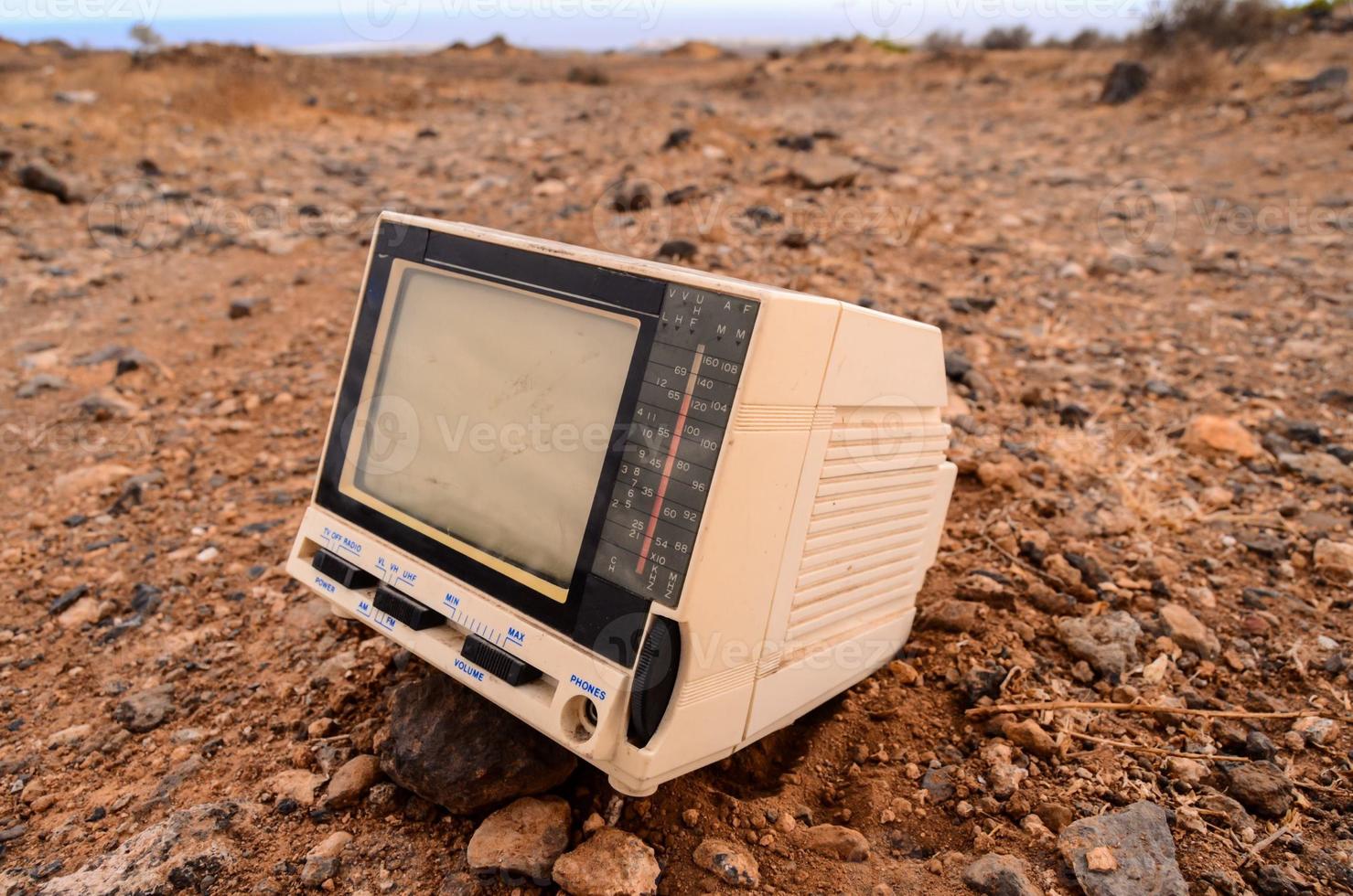 Old TV set photo