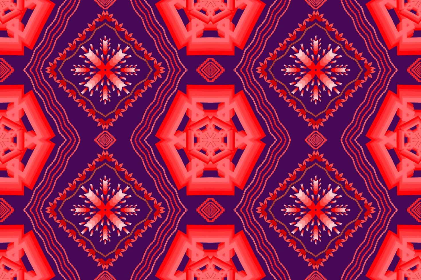 patrón de arte tradicional oriental étnico geométrico. estilo de bordado tribal de figura. diseño para antecedentes étnicos, papel tapiz, ropa, envoltura, tela, elemento, sarong, ilustración vectorial vector