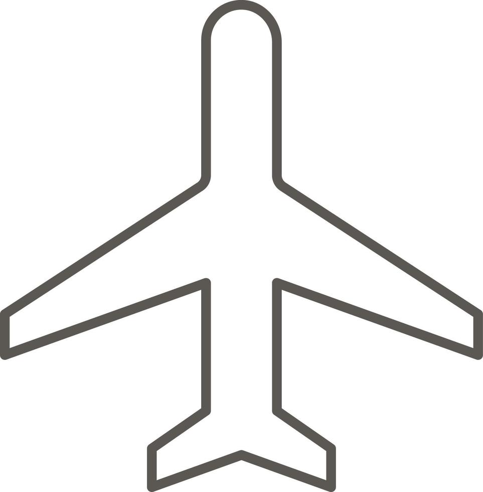 Plane vector icon. Simple element illustration from map and navigation concept. Plane vector icon. Real estate concept vector illustration.
