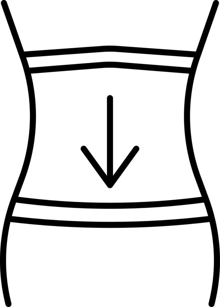 Appetite, belly, digestion vector icon on transparent background. Outline Appetite, belly, digestion vector icon