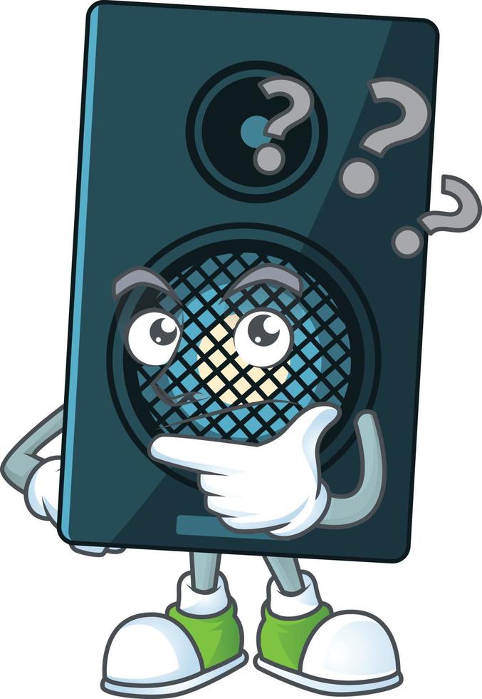 Cartoon character of sound system vector