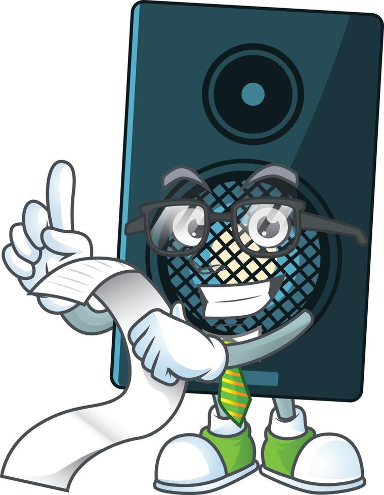 Cartoon character of sound system vector