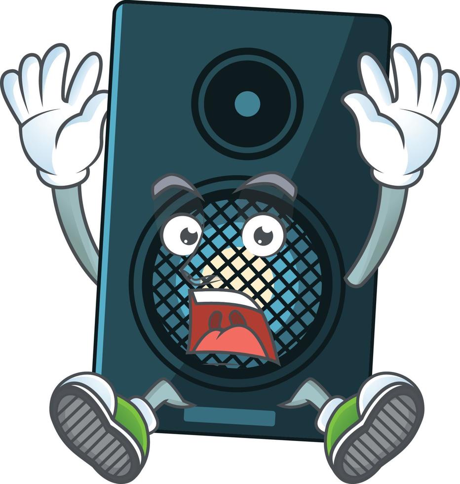 Cartoon character of sound system vector