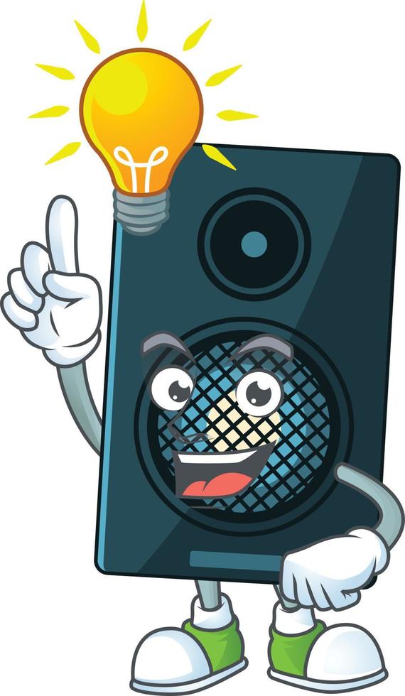 Cartoon character of sound system vector