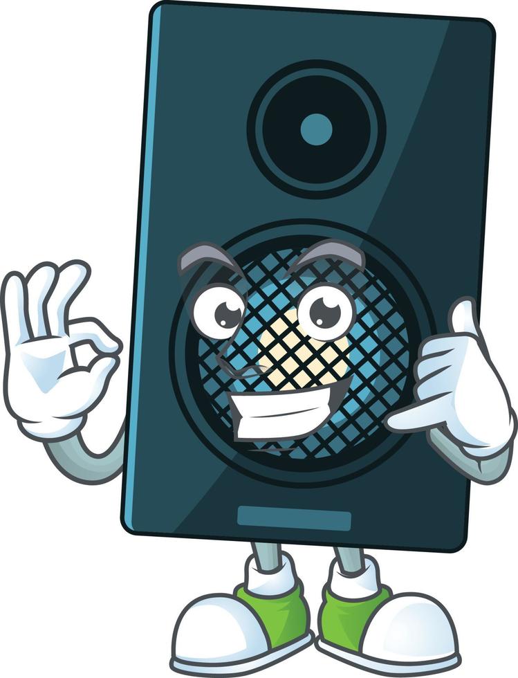 Cartoon character of sound system vector