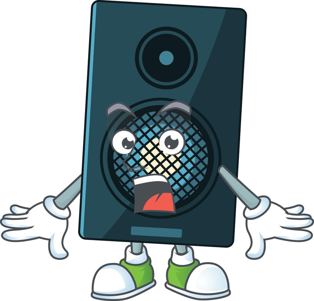 Cartoon character of sound system vector