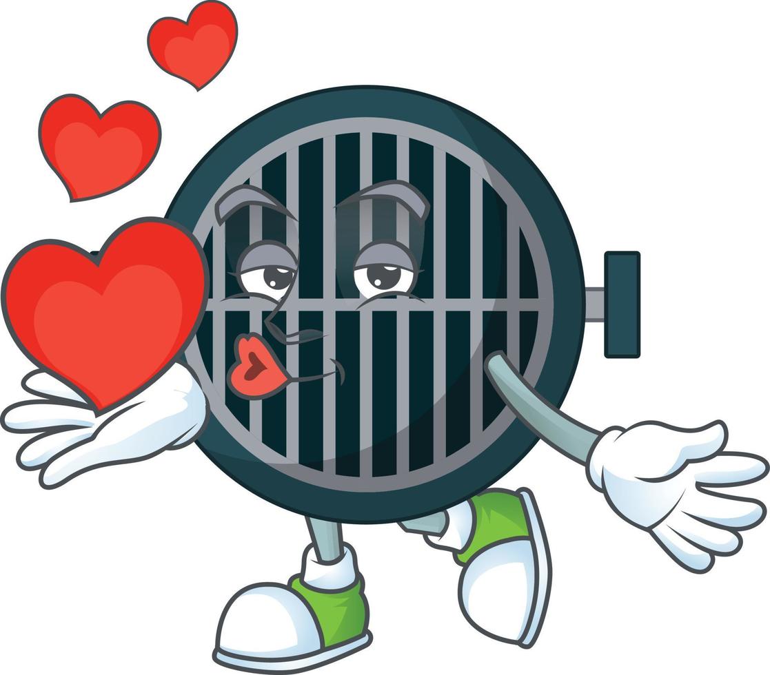 Cartoon character of grill vector