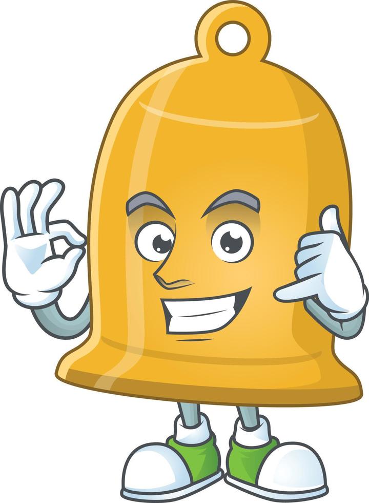 Cartoon character of bell vector