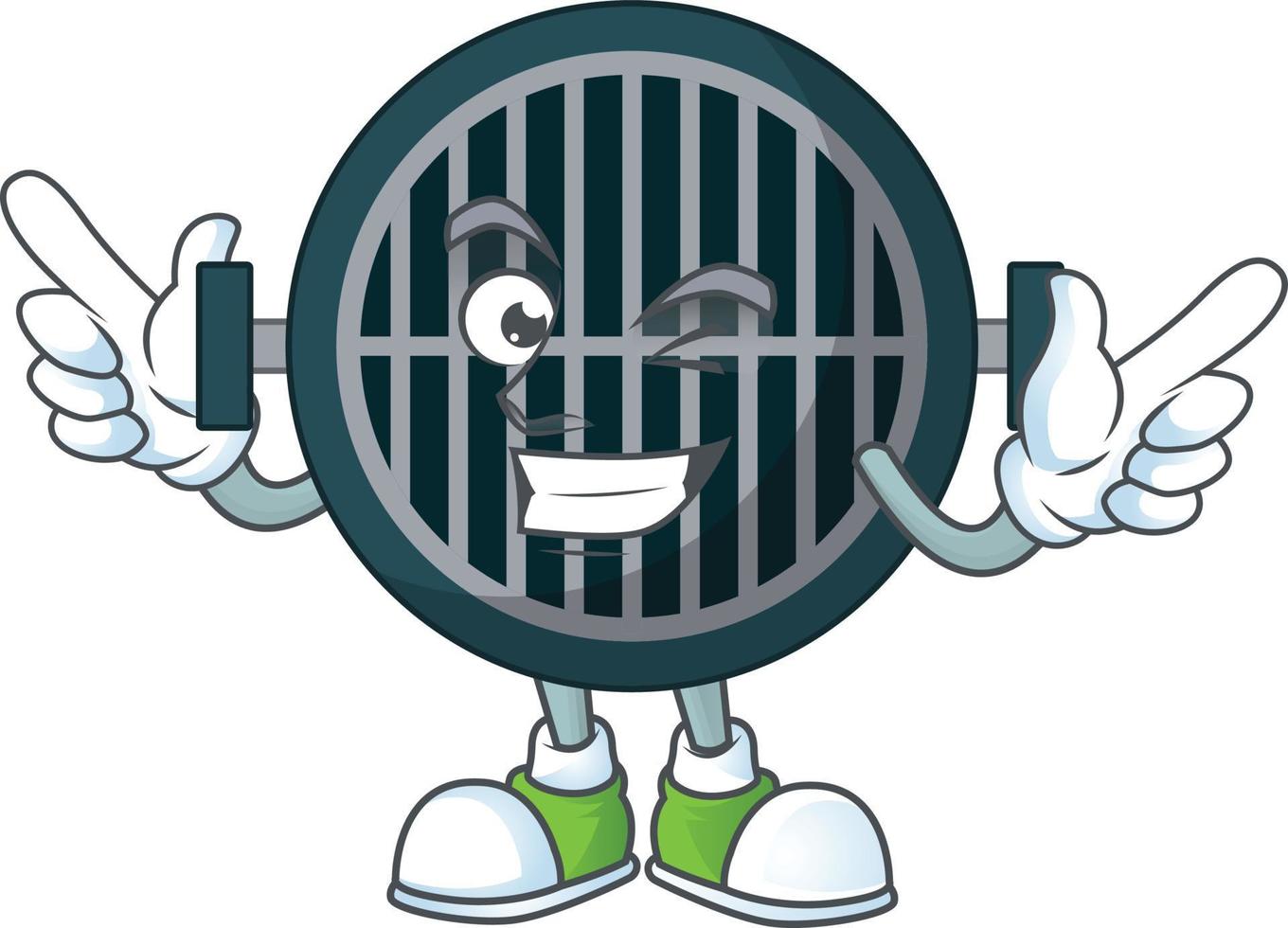 Cartoon character of grill vector