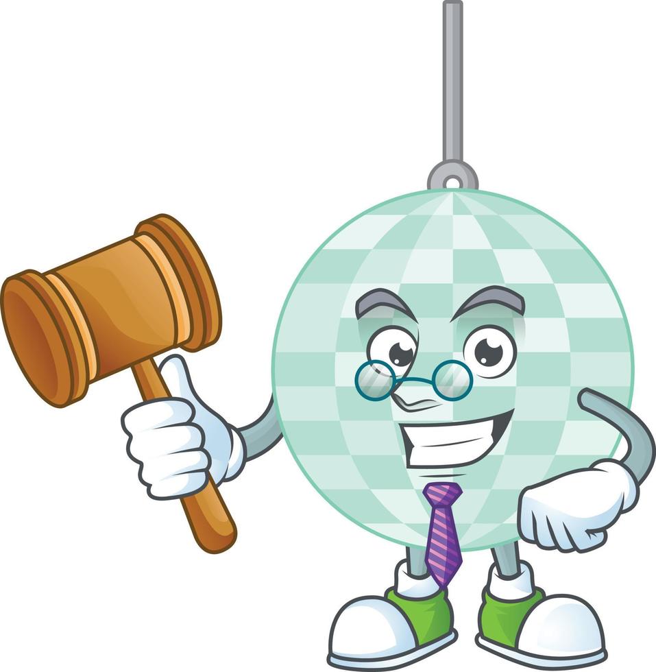 Cartoon character of disco ball vector