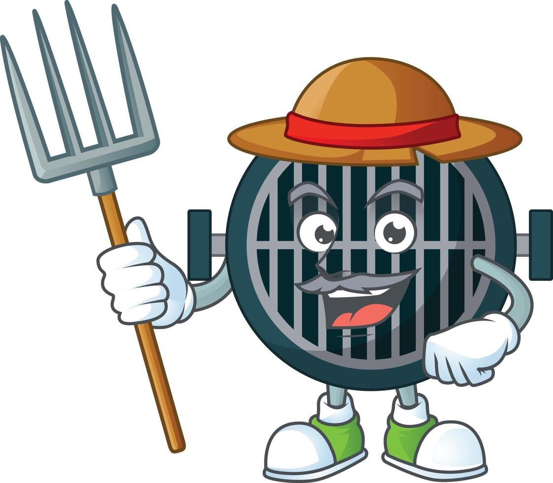 Cartoon character of grill 21549778 Vector Art at Vecteezy