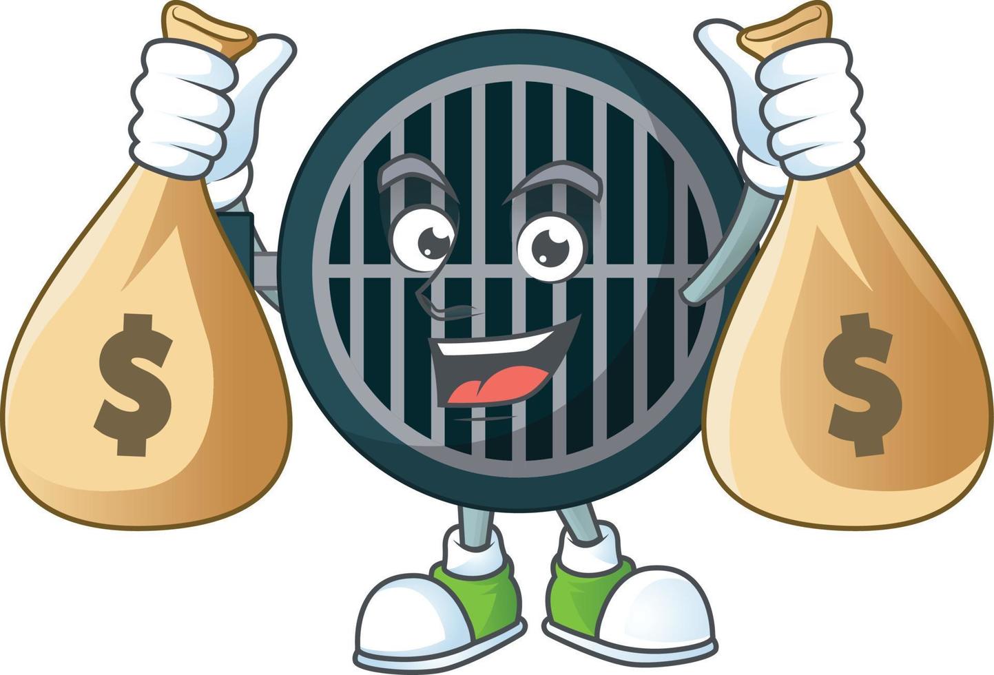 Cartoon character of grill vector