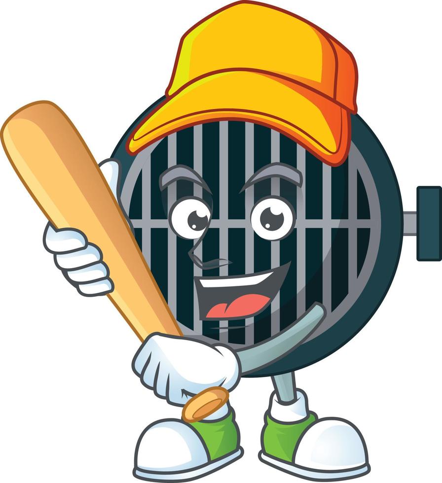 Cartoon character of grill 21549784 Vector Art at Vecteezy