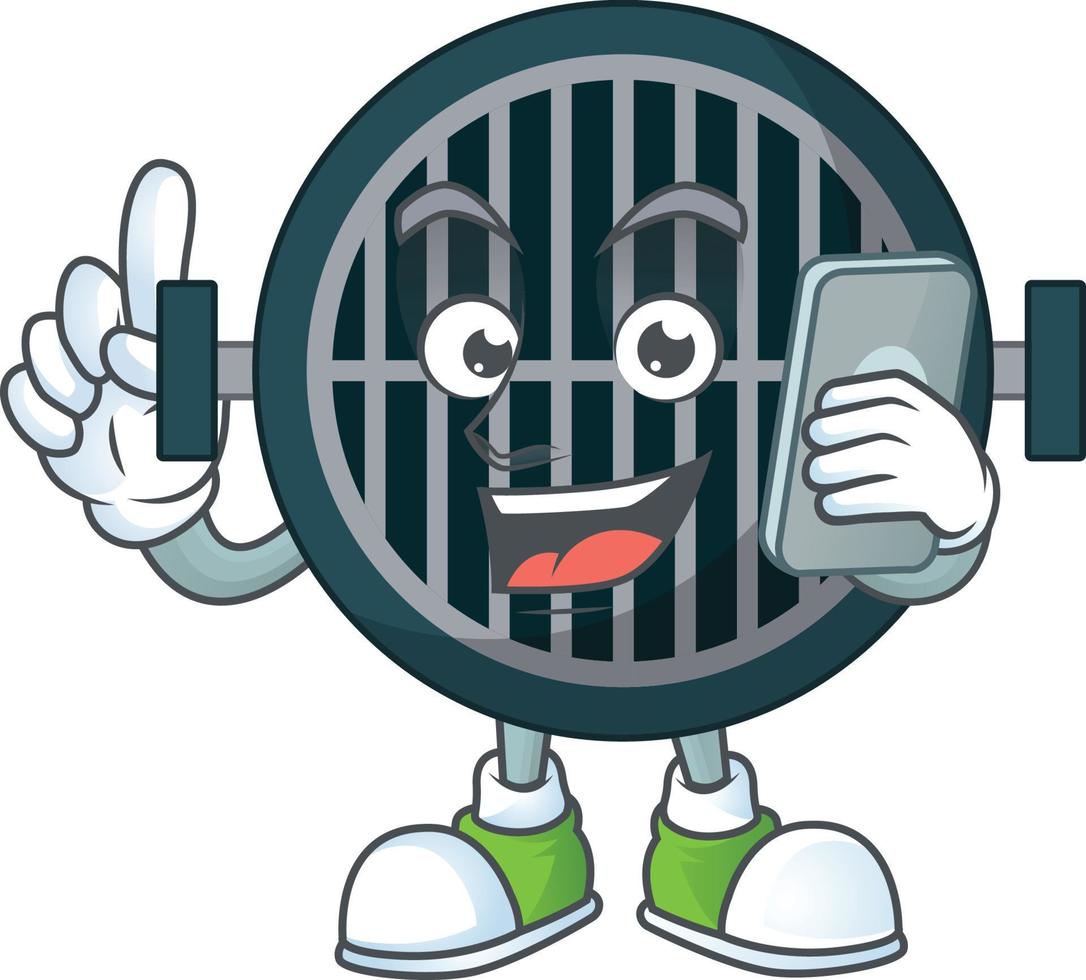 Cartoon character of grill vector