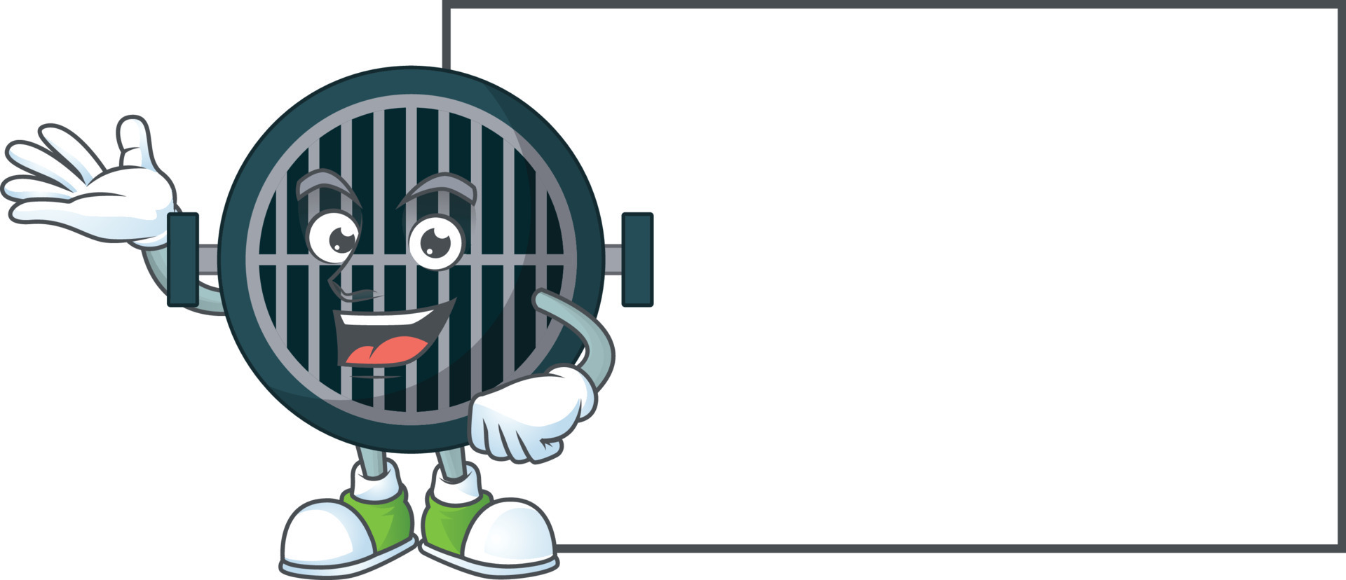 Cartoon character of grill 21549794 Vector Art at Vecteezy