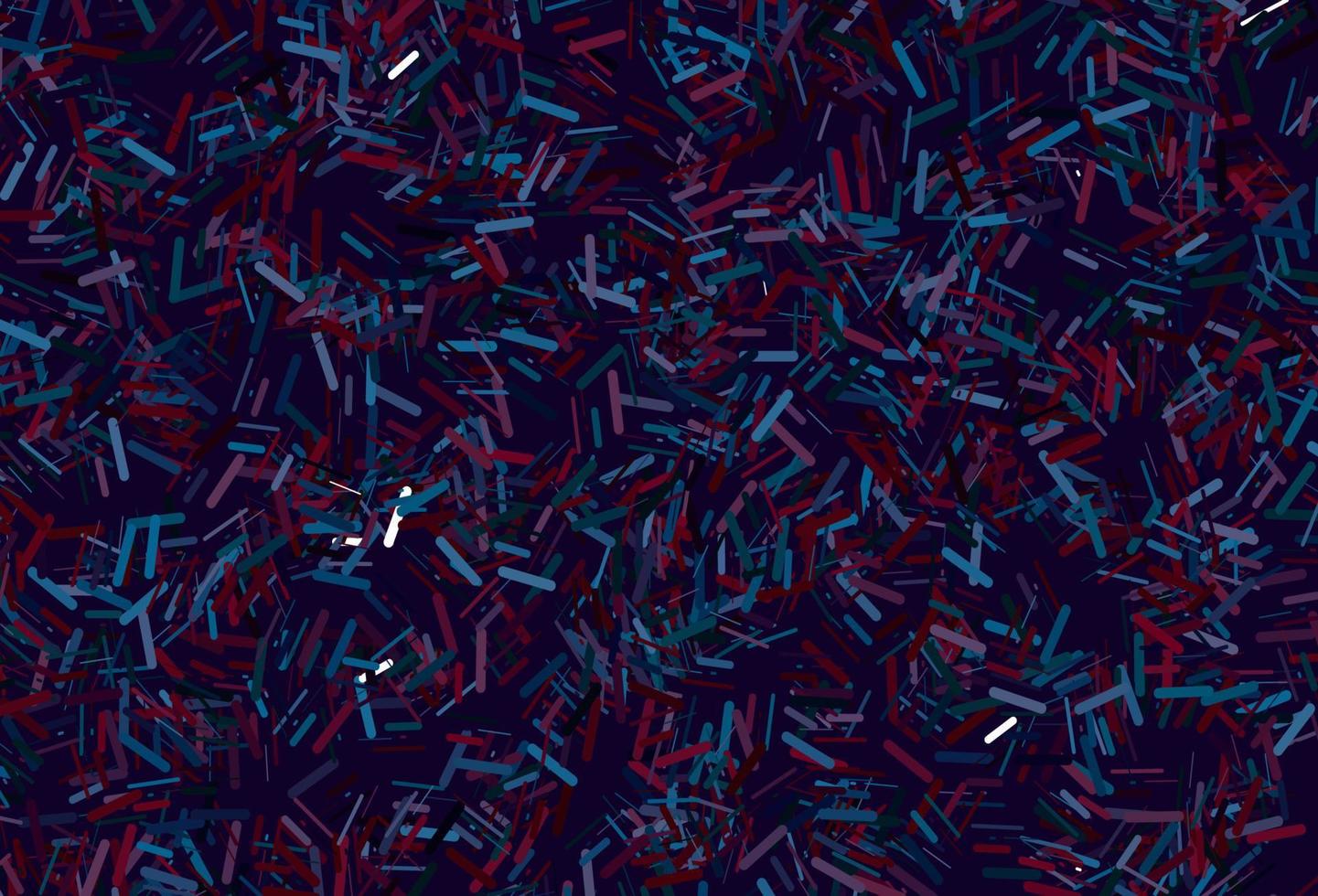 Dark blue, red vector texture with colorful lines.