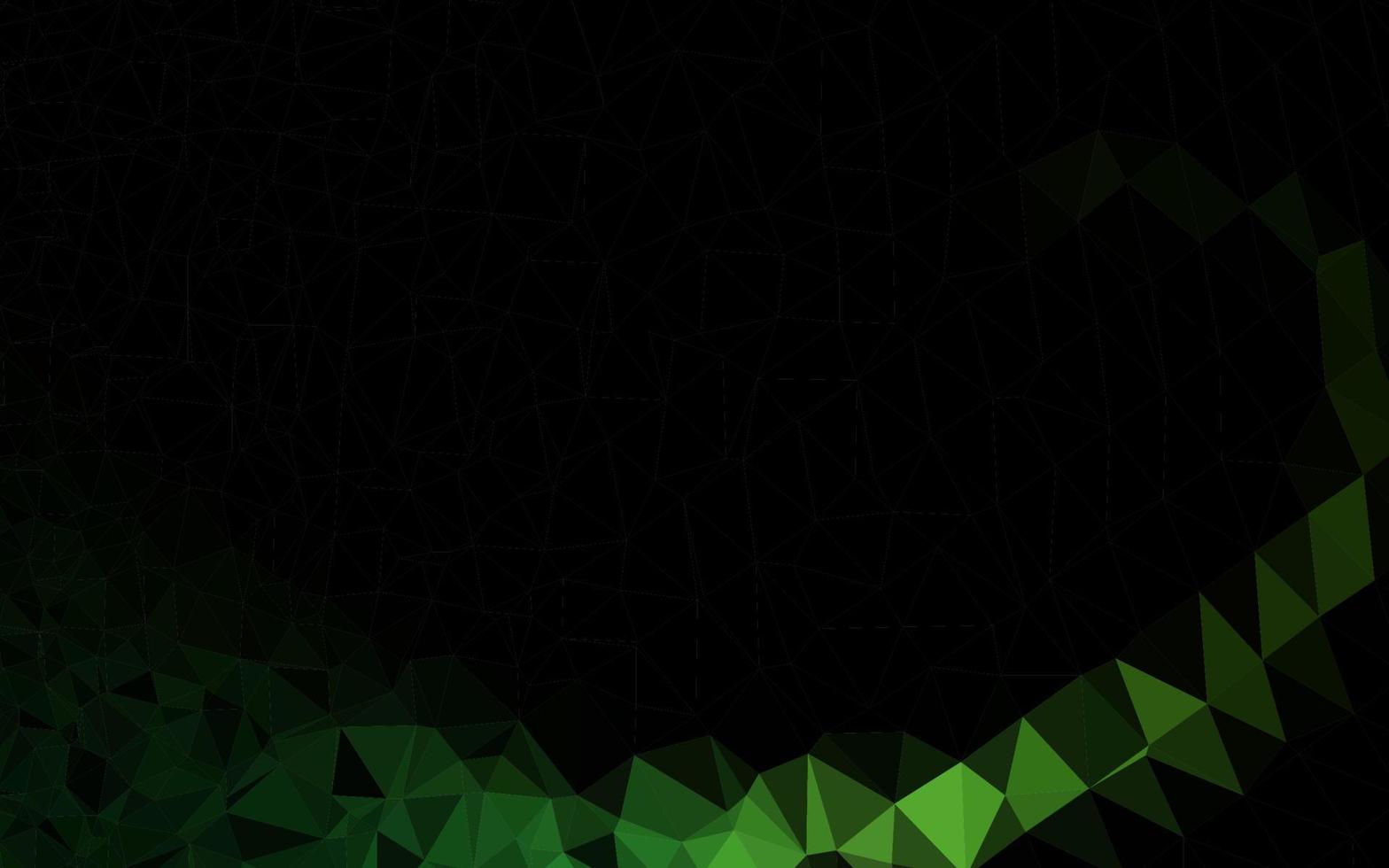 Light Green vector low poly cover.