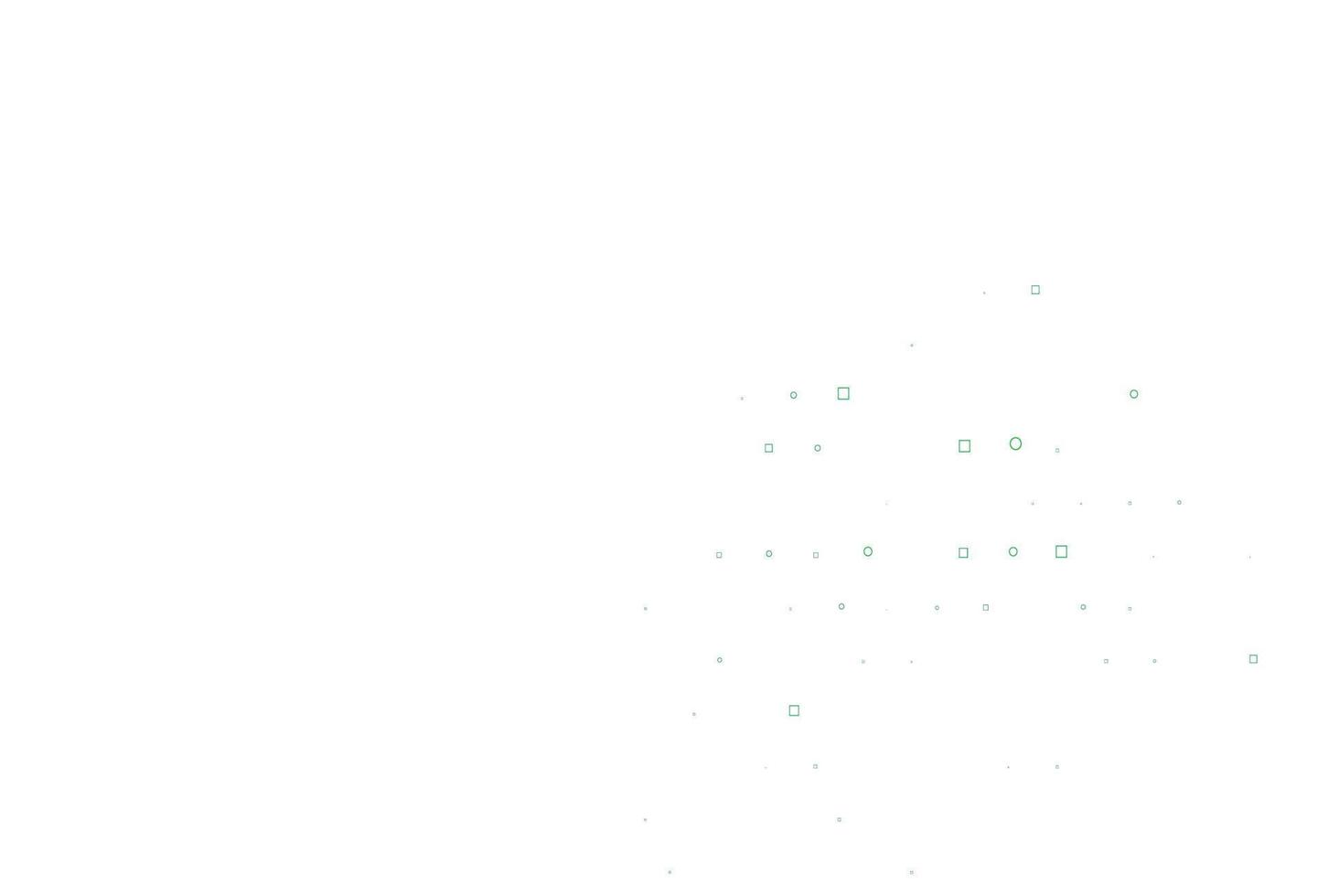 Light Green vector template with spots, rectangles.