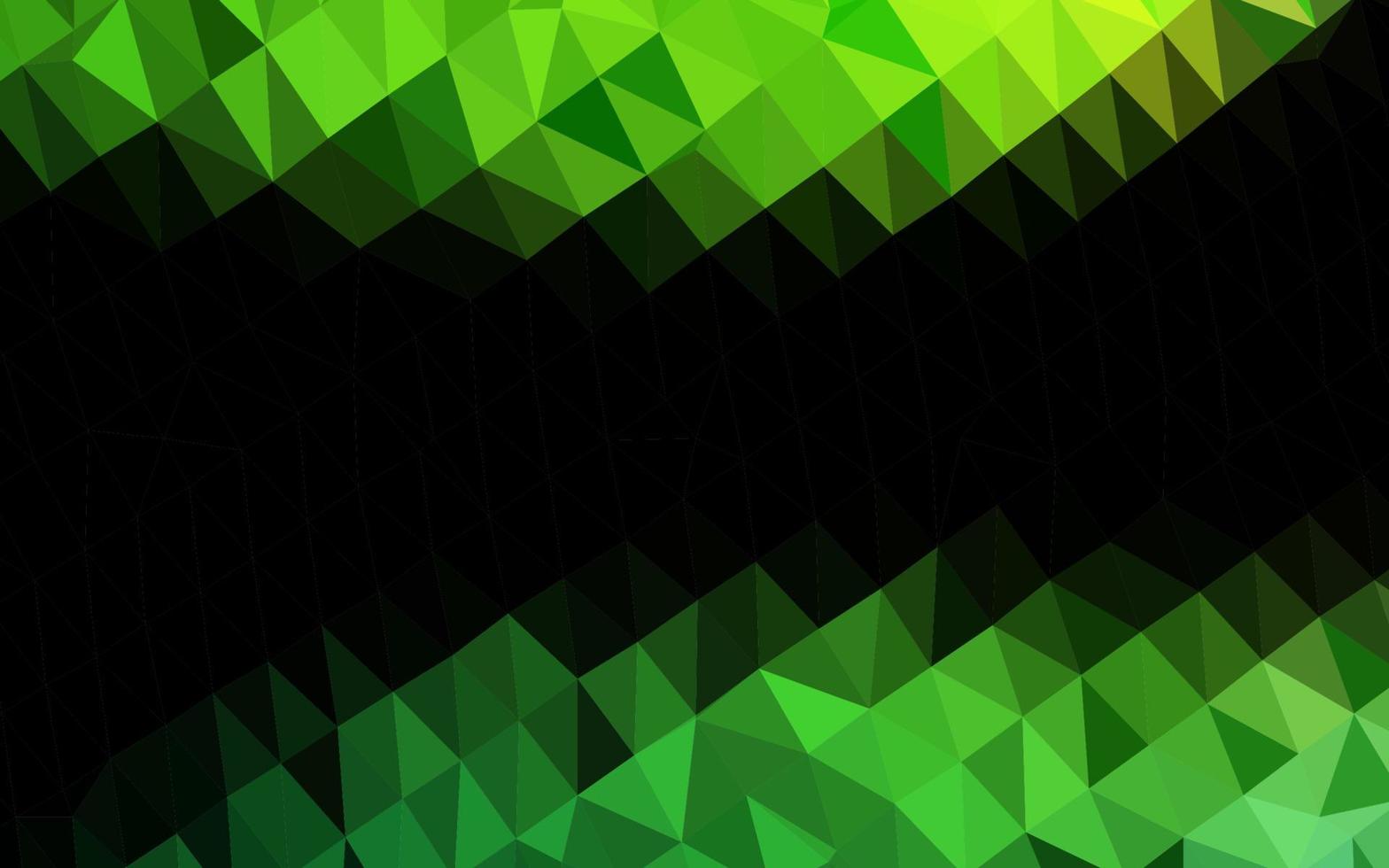Light Green vector polygon abstract backdrop.
