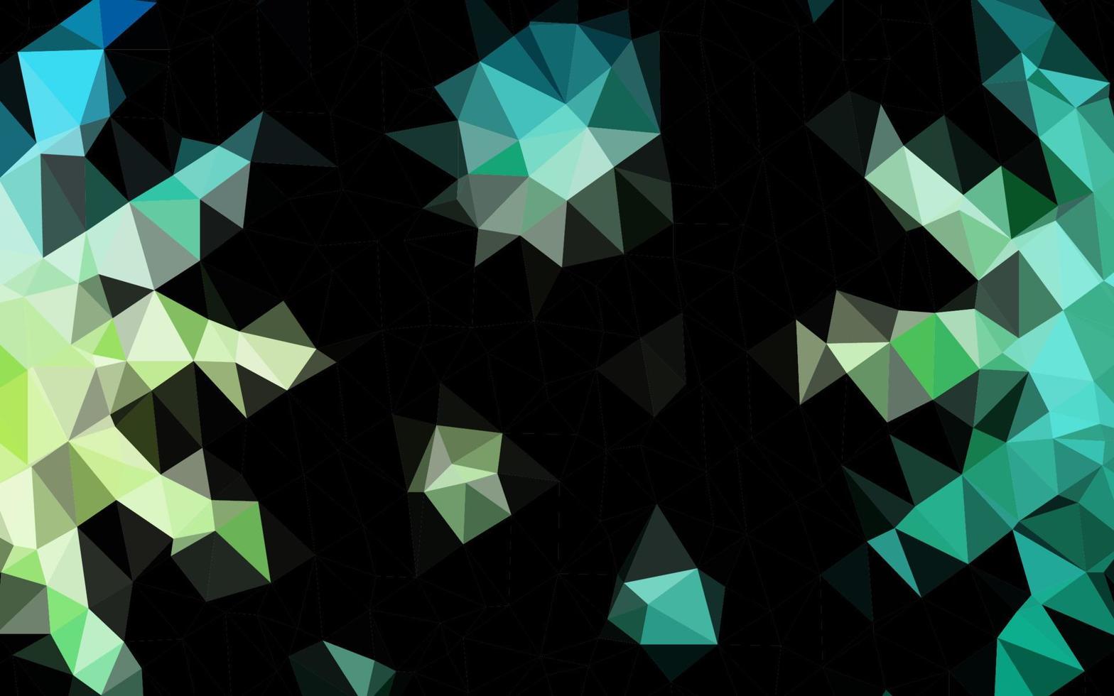 Light Green, Yellow vector polygonal background.