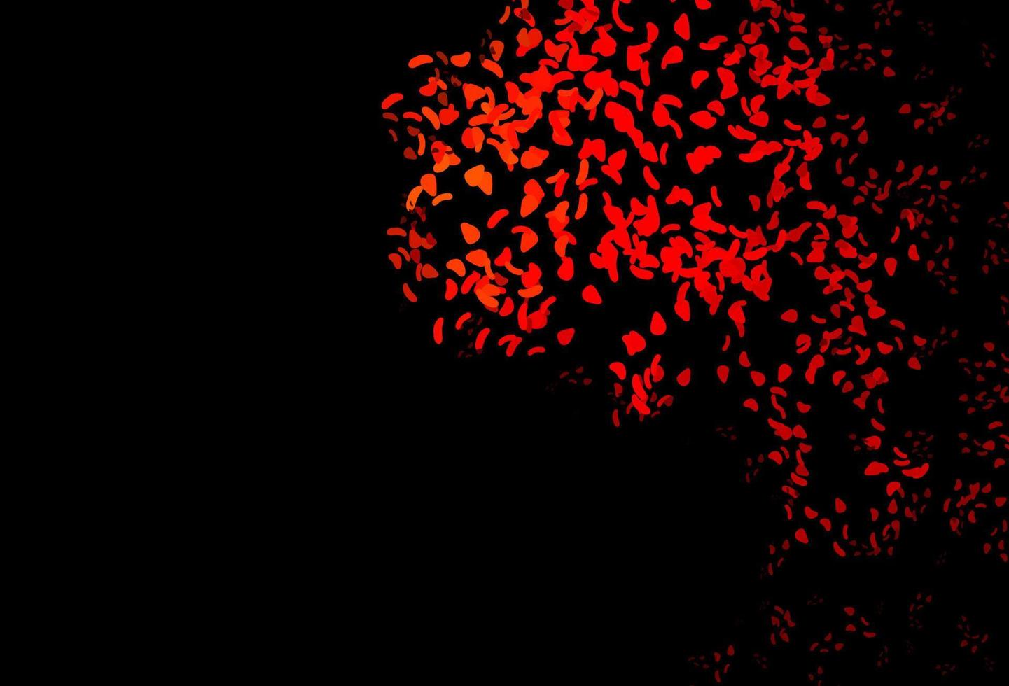 Dark Red vector texture with random forms.
