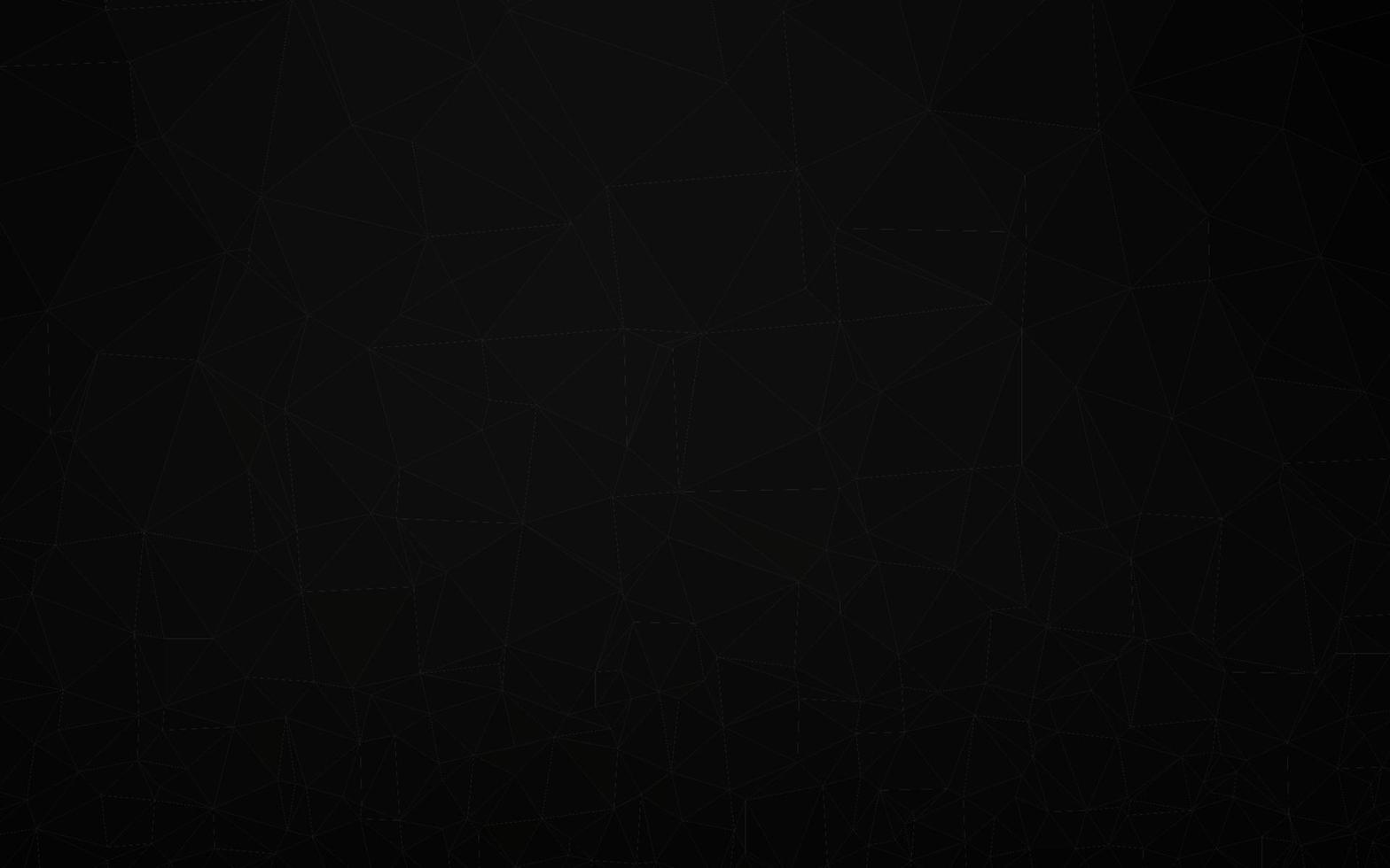 Dark Black vector polygon abstract backdrop.
