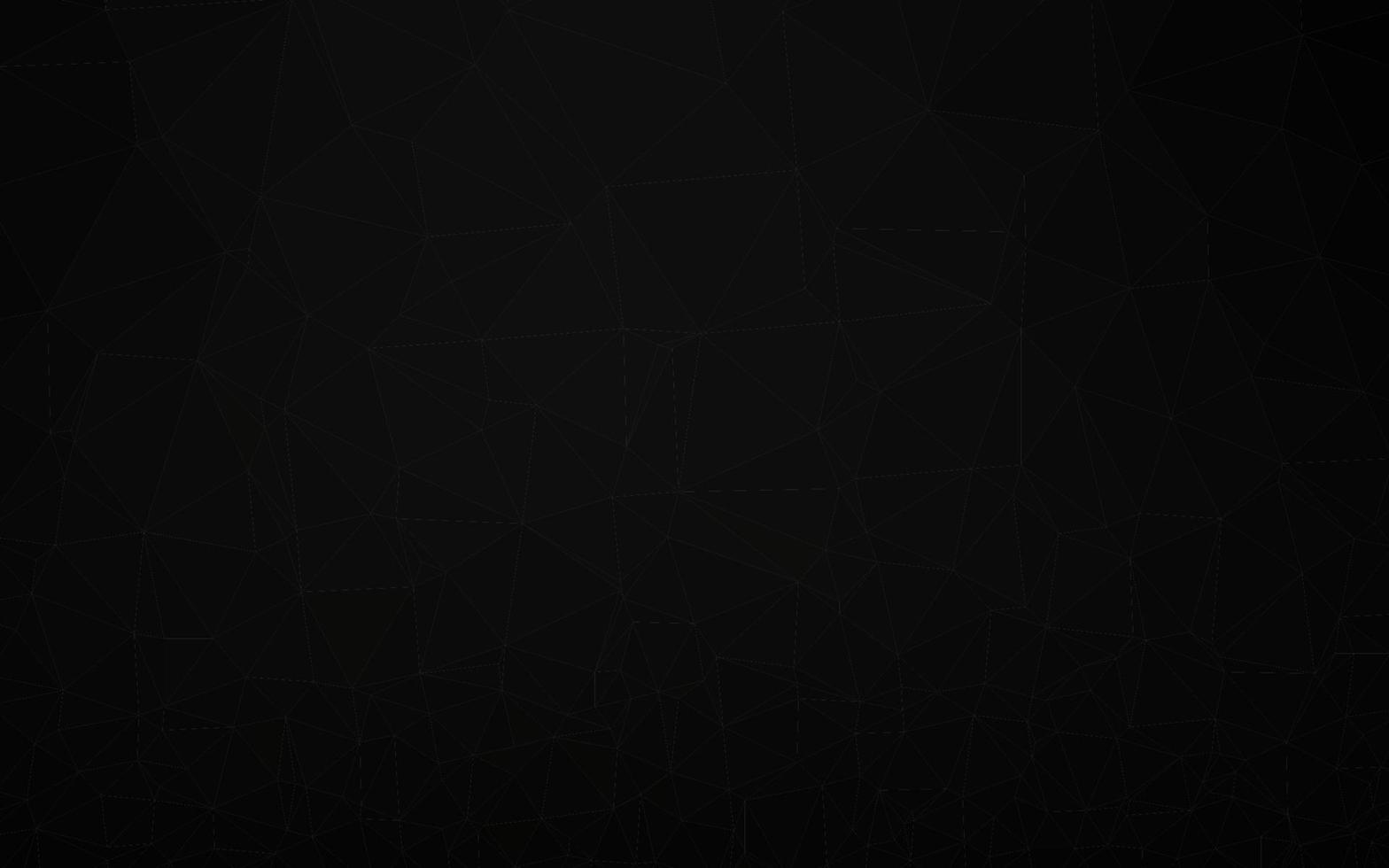 Dark Black vector polygon abstract backdrop.