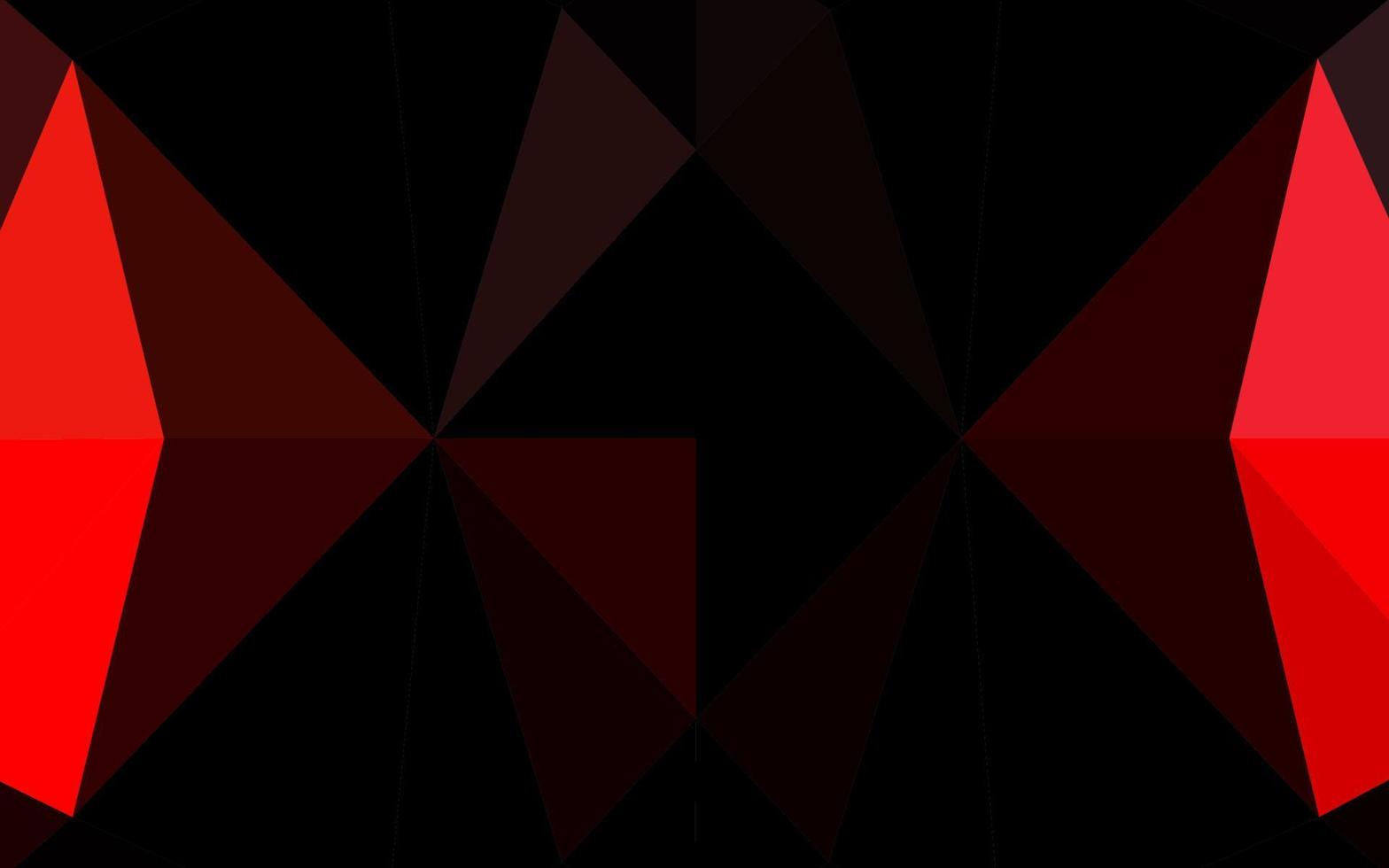 Light Red vector abstract polygonal texture.