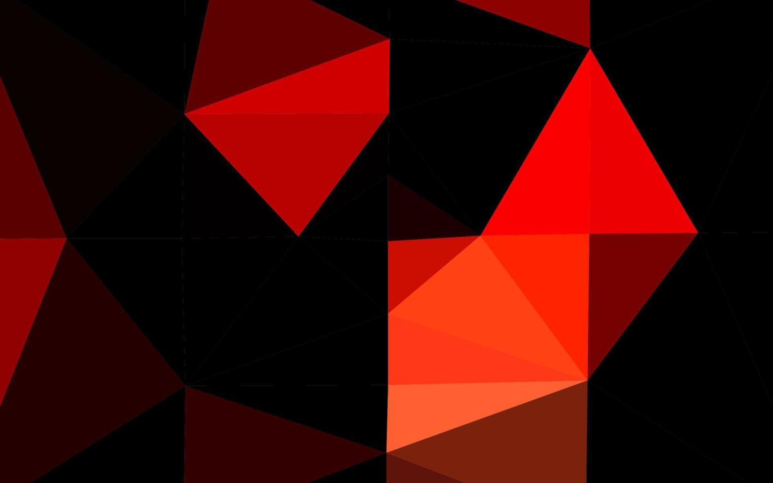 Fondo poligonal de vector rojo claro.