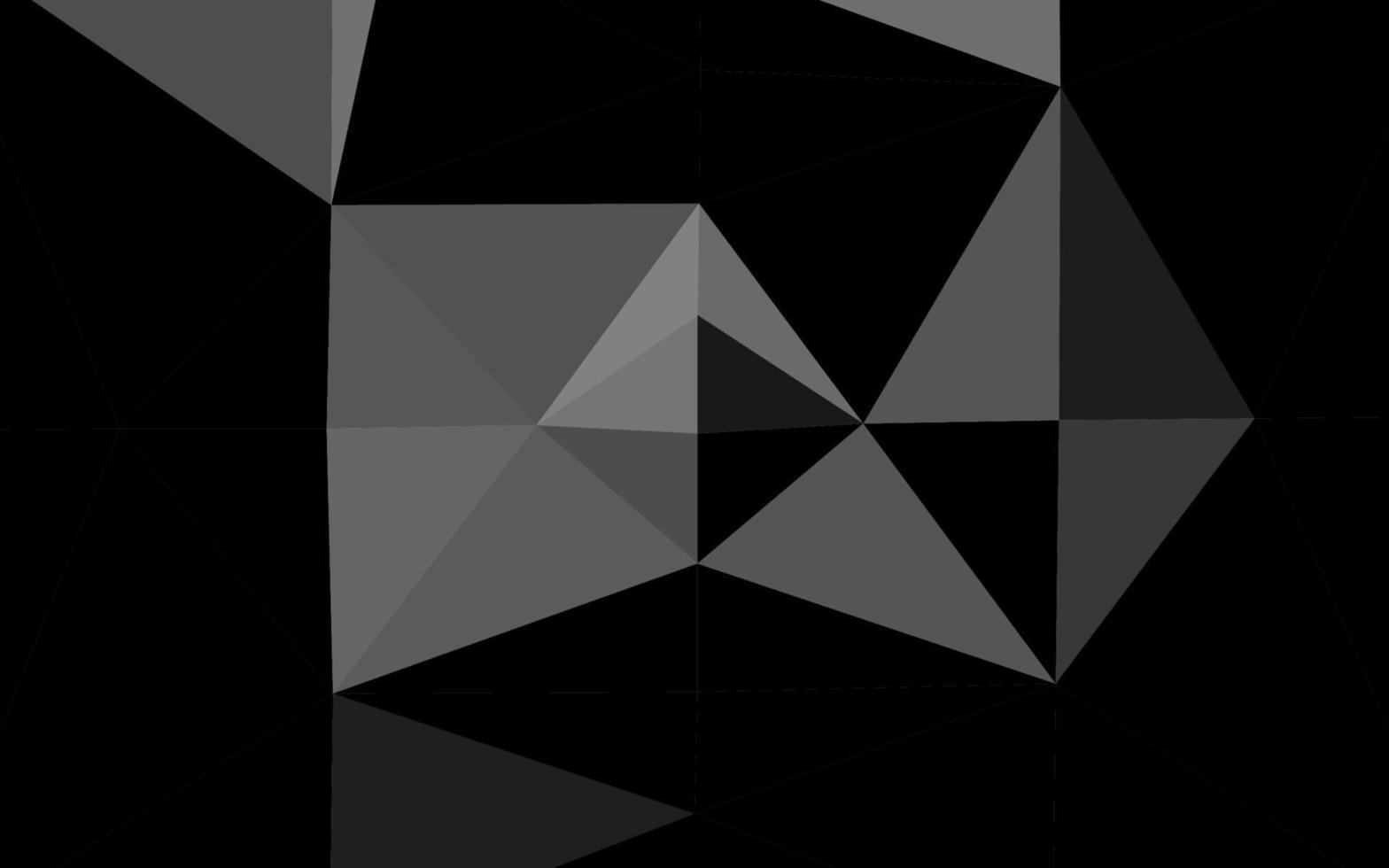 Dark Silver, Gray vector abstract polygonal texture.