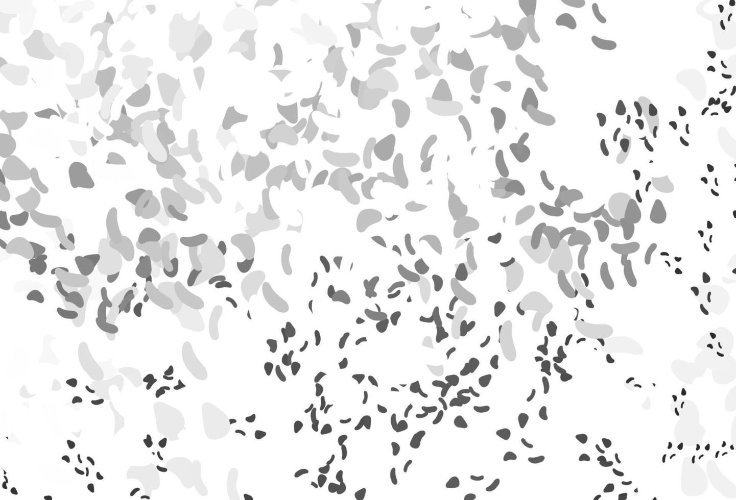 Telón de fondo de vector gris plateado claro con formas abstractas.