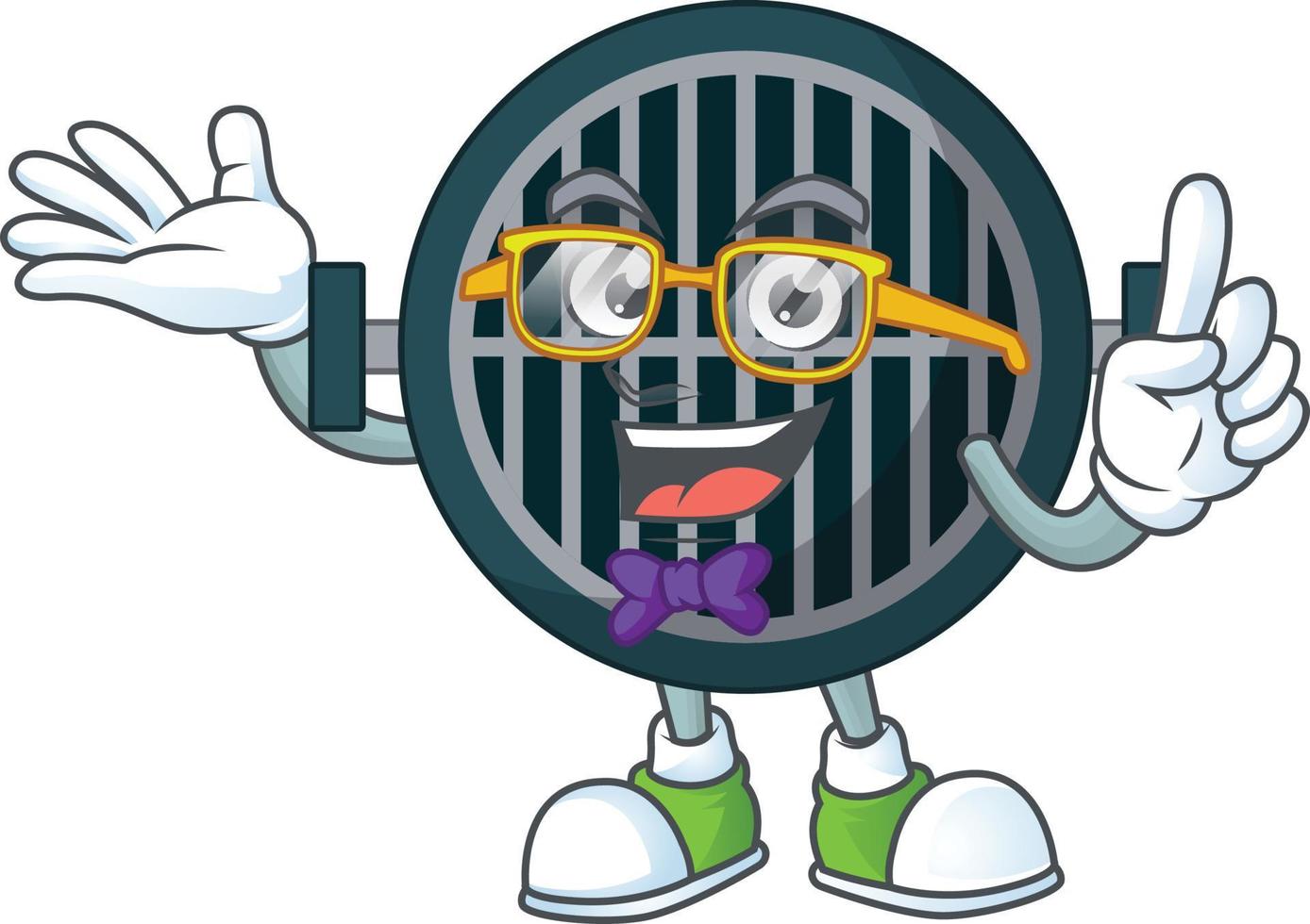 Cartoon character of grill vector