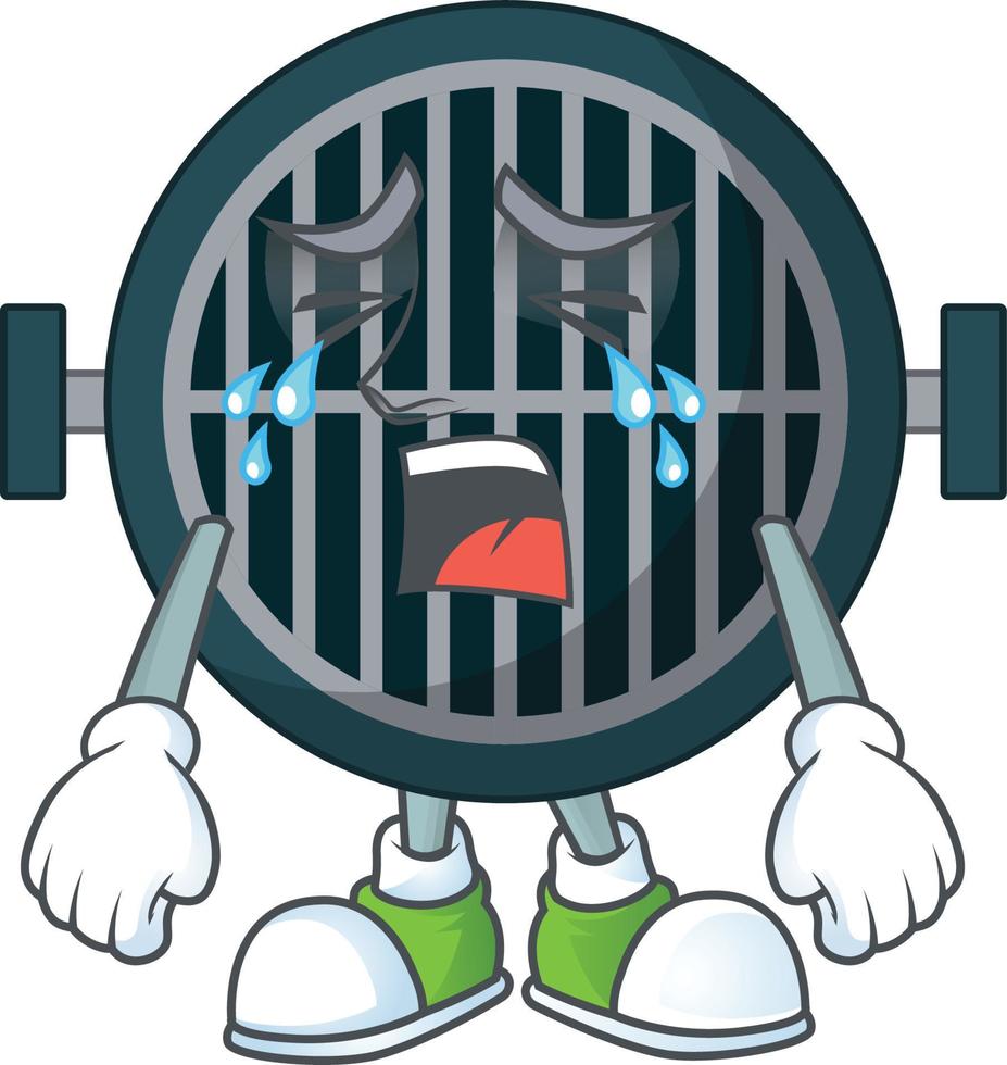 Cartoon character of grill vector
