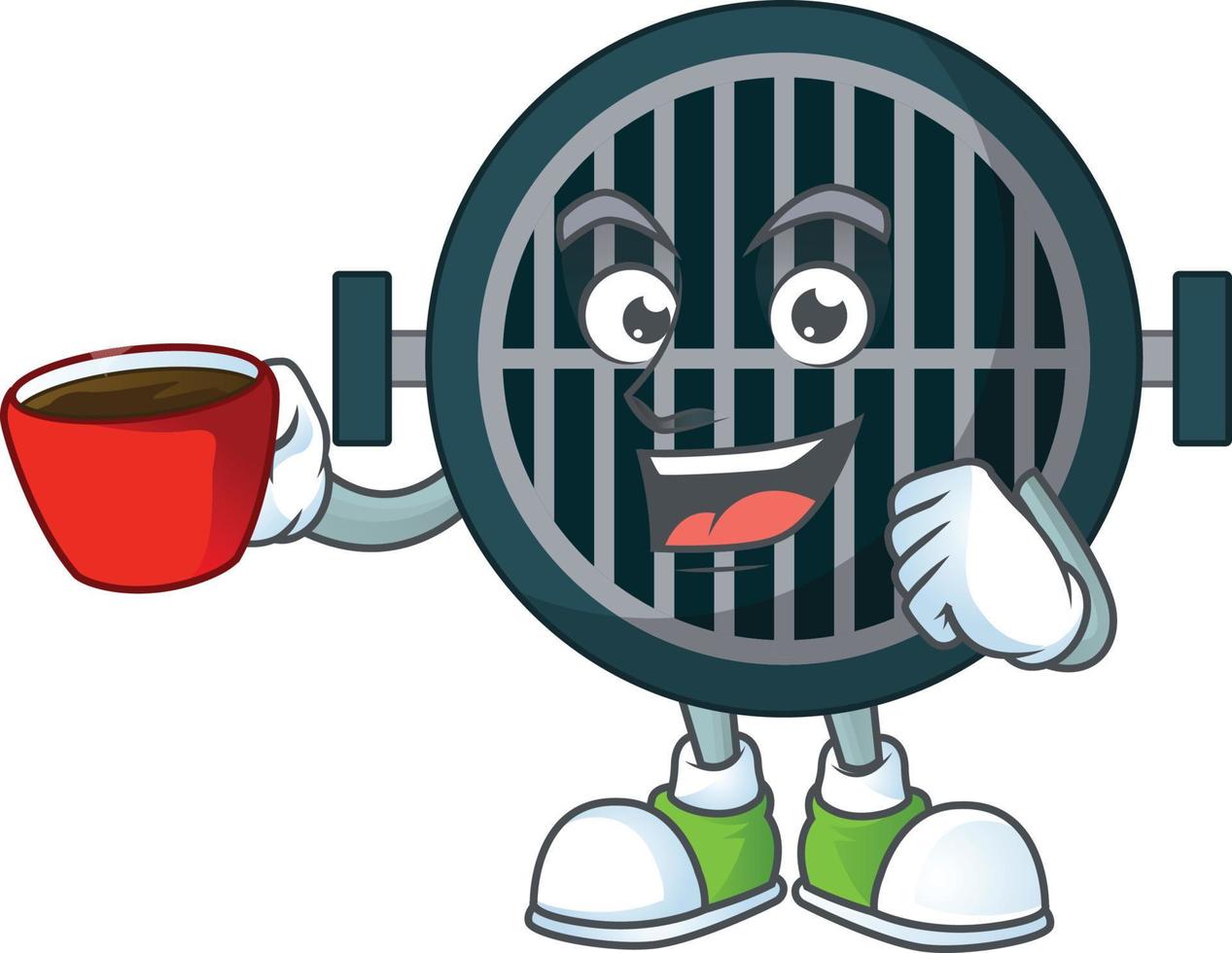 Cartoon character of grill vector