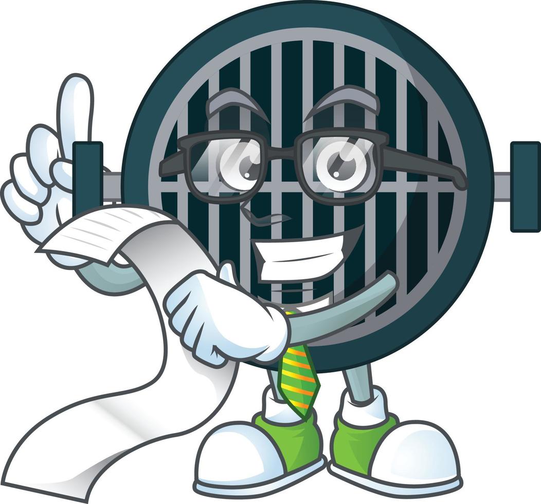 Cartoon character of grill vector