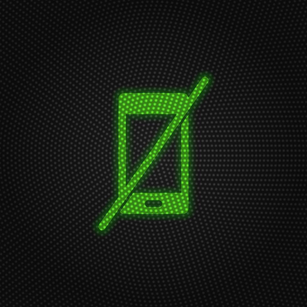 Phone, end call new technology vector icon. New mobile technology traffic light style vector illustration on white background