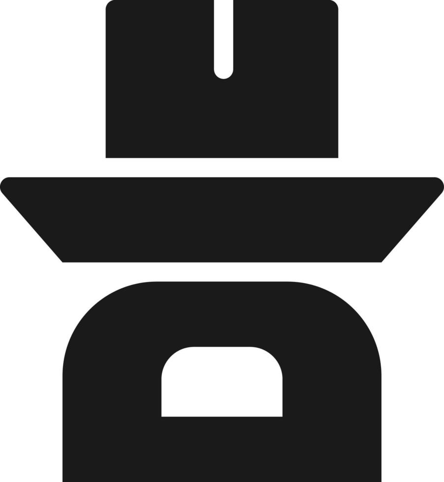 Mass production, weight icon - Vector. Simple element illustration from UI concept. Mass production, weight icon - Vector. Infographic concept vector illustration. on white background