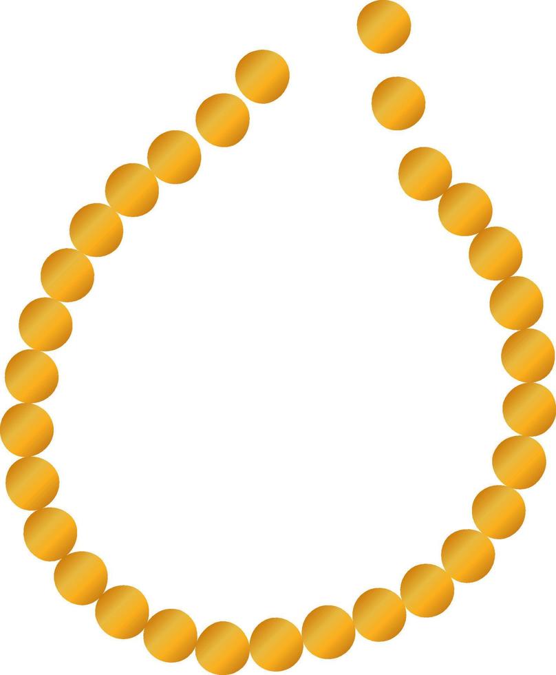 necklace icon isolated in white background. Vector icon