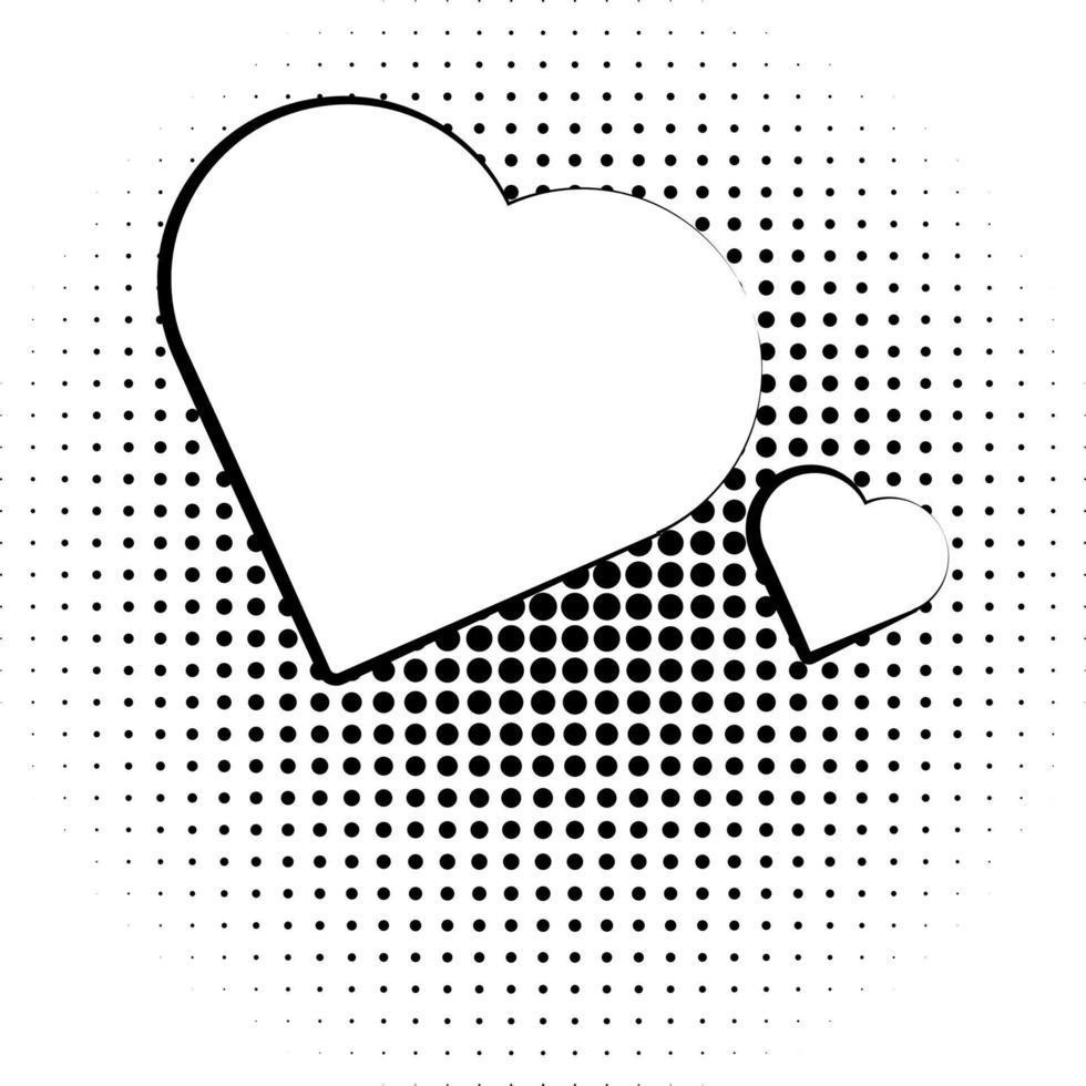 popular Arte corazón. vector ilustración