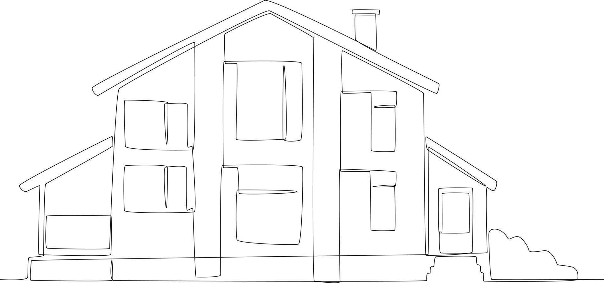 A concept of modern house vector